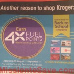It’s Back! Kroger 4X Fuel Points on Gift Cards! (8/13-9/11/12)