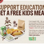 Chipotle: Buy Kids Meal Now, Get One FREE in September (+ Benefits Charity!)
