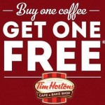 Tim Hortons: National Coffee Day Deal, BOGO on 9/29!