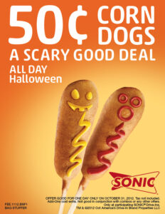 Sonic Halloween Corn Dogs
