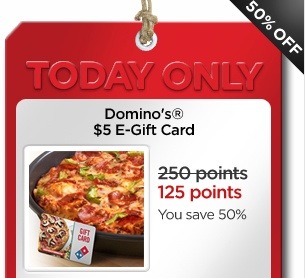 My Coke Rewards Wednesday Deal: $5 Dominos eGift Card