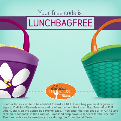 Lean Cuisine Free Lunch Bag Lean Cuisine Free Lunch Bag Facebook code