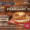 bruegger's bagels free bagel