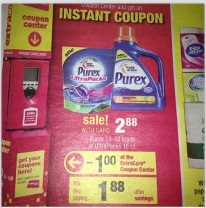 purex laundry detergent deal at cvs