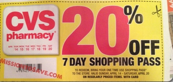 CVS Coupon from Insert – 20% Off (exp 4/20)