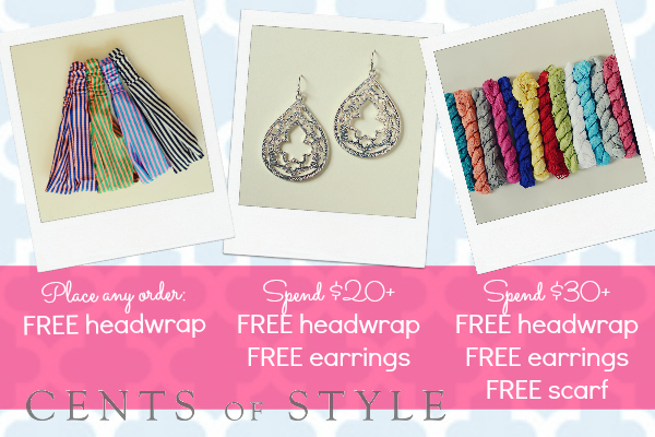 Freebie Fashion Friday on Cents of Style! Free Headwrap w/ Every Purchase + More!