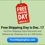 Free Shipping Day= Delivery By Christmas at Over 1500 Retailers