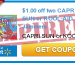 Capri Sun Printable Coupon + Ibotta App Stack= Save $2.75 at Walmart