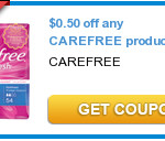 New $0.50/1 Carefree Printable Coupon- Could Make a Freebie!