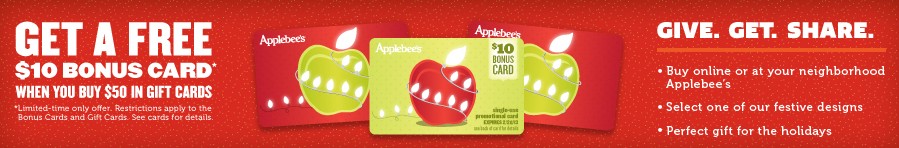 applebees bonus gift card offer