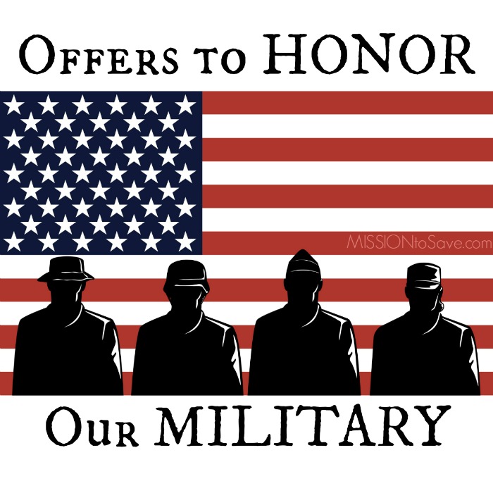 List of Offers to Honor Military - Discounts and Freebies All Year ...