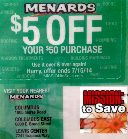 Menards 3 Day Sale: Free Flip Flops and Tank Tops - Mission: to Save