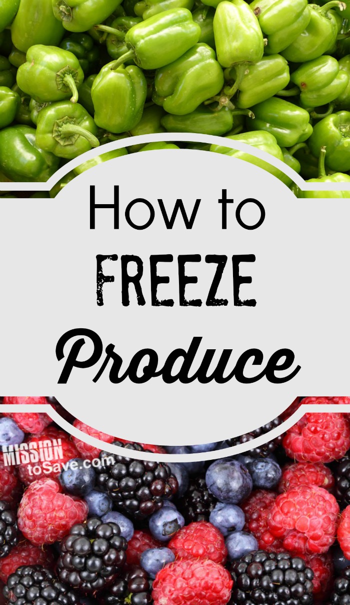 How to Freeze Produce - Tips for Freezing Vegetables and Fruit - Mission: to Save