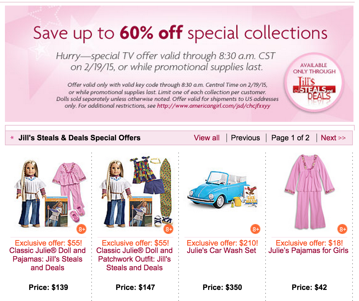 American Girl Doll Deal From Today Show Jill S Steals And Deals