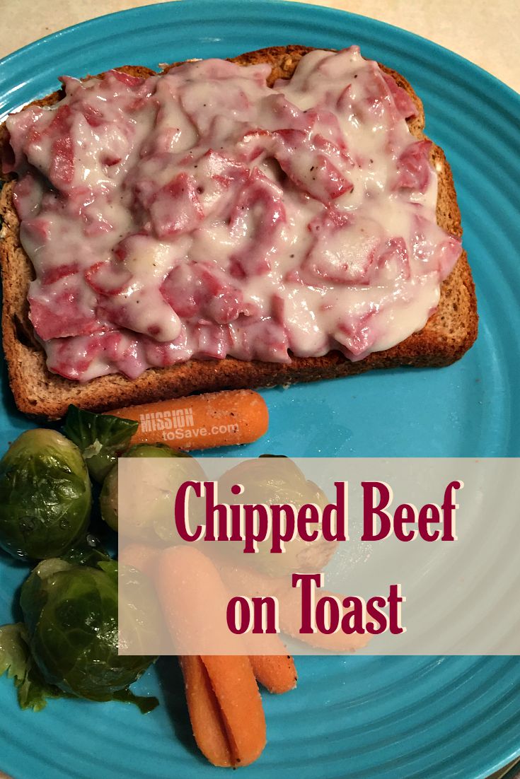 chipped beef on toast