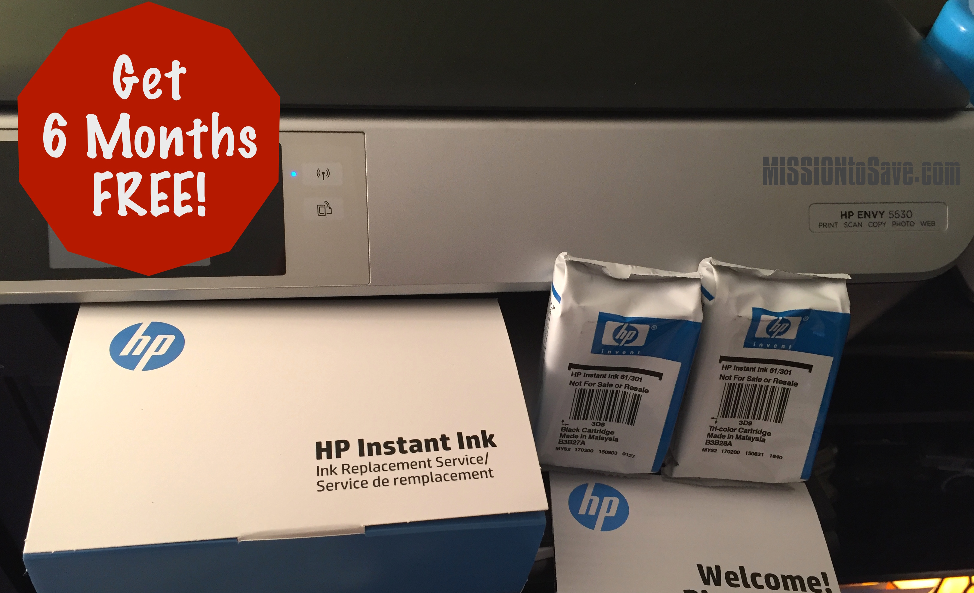 Get 6 Months of HP Instant Ink for FREE! Mission to Save
