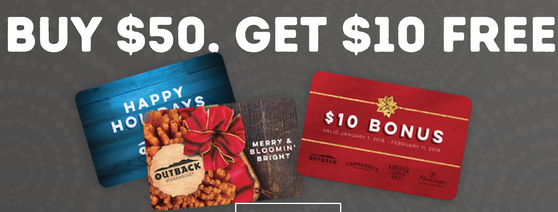 Bloomin Brands And Outback Steakhouse Holiday Gift Card Offer